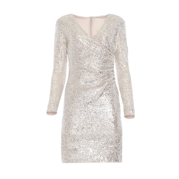 Glitzy New Year's Eve Joseph Ribkoff sequin dress (plus size) - Picture 3 of 9